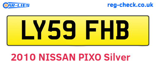 LY59FHB are the vehicle registration plates.