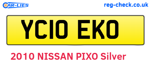 YC10EKO are the vehicle registration plates.