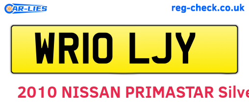 WR10LJY are the vehicle registration plates.