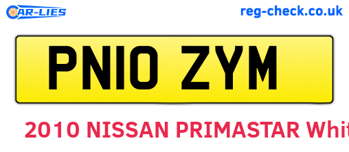 PN10ZYM are the vehicle registration plates.