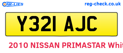 Y321AJC are the vehicle registration plates.