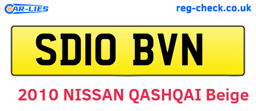 SD10BVN are the vehicle registration plates.