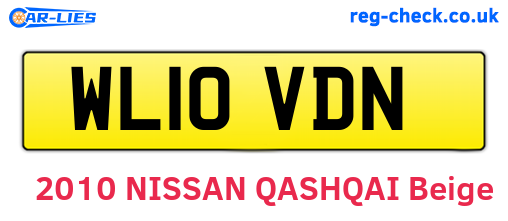 WL10VDN are the vehicle registration plates.
