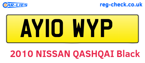 AY10WYP are the vehicle registration plates.