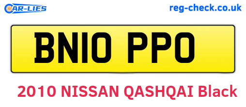 BN10PPO are the vehicle registration plates.