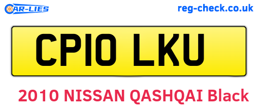 CP10LKU are the vehicle registration plates.