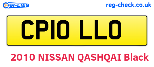 CP10LLO are the vehicle registration plates.