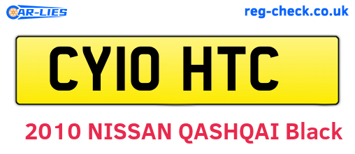 CY10HTC are the vehicle registration plates.