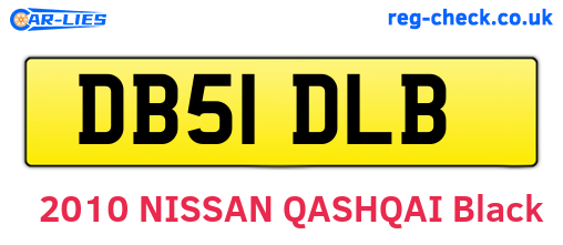 DB51DLB are the vehicle registration plates.