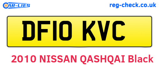 DF10KVC are the vehicle registration plates.