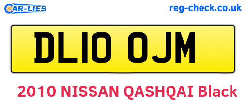 DL10OJM are the vehicle registration plates.