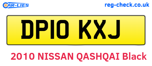 DP10KXJ are the vehicle registration plates.