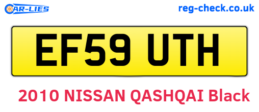 EF59UTH are the vehicle registration plates.