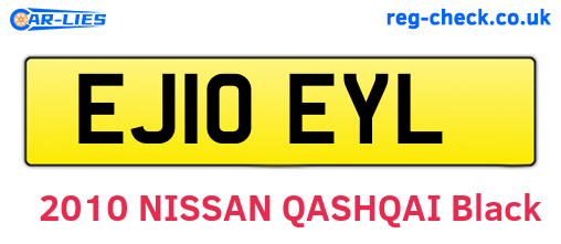 EJ10EYL are the vehicle registration plates.