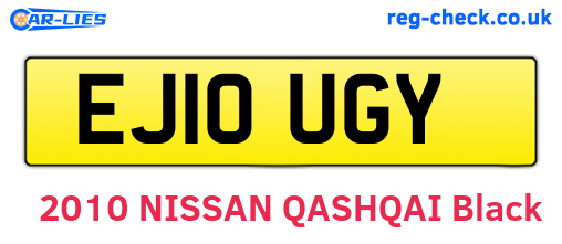 EJ10UGY are the vehicle registration plates.