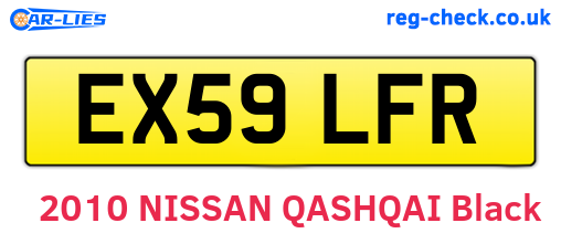 EX59LFR are the vehicle registration plates.