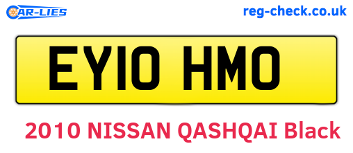 EY10HMO are the vehicle registration plates.