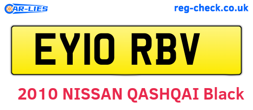 EY10RBV are the vehicle registration plates.