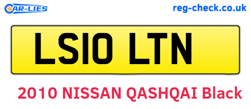 LS10LTN are the vehicle registration plates.