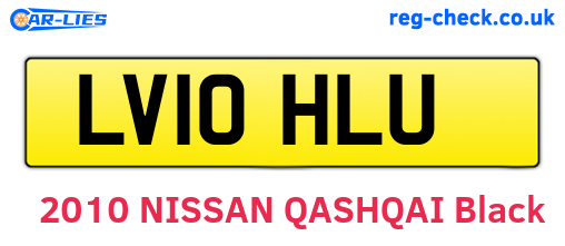 LV10HLU are the vehicle registration plates.