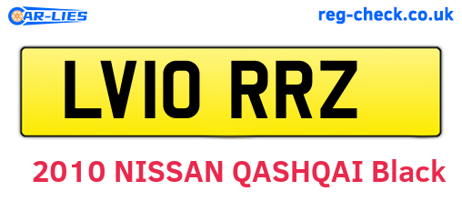 LV10RRZ are the vehicle registration plates.
