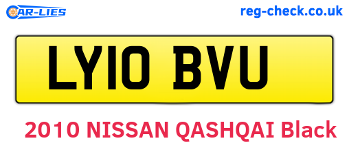 LY10BVU are the vehicle registration plates.