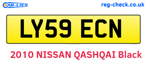 LY59ECN are the vehicle registration plates.