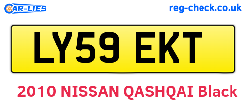 LY59EKT are the vehicle registration plates.