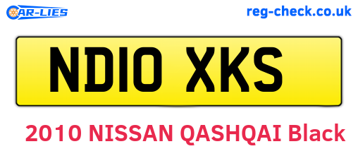ND10XKS are the vehicle registration plates.