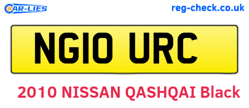 NG10URC are the vehicle registration plates.