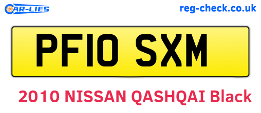 PF10SXM are the vehicle registration plates.