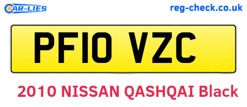 PF10VZC are the vehicle registration plates.