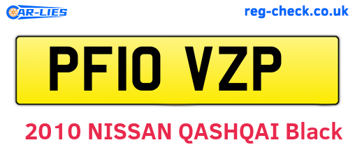 PF10VZP are the vehicle registration plates.