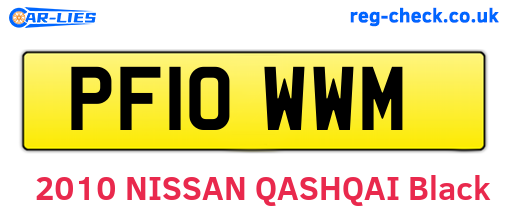 PF10WWM are the vehicle registration plates.