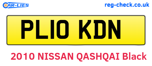 PL10KDN are the vehicle registration plates.