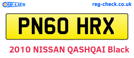 PN60HRX are the vehicle registration plates.