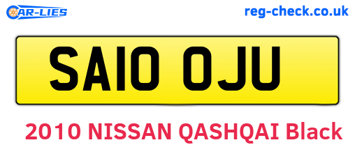SA10OJU are the vehicle registration plates.