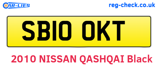 SB10OKT are the vehicle registration plates.