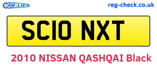 SC10NXT are the vehicle registration plates.
