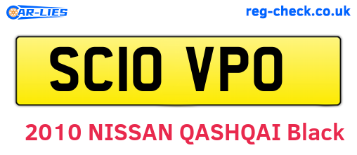 SC10VPO are the vehicle registration plates.