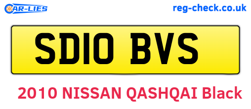 SD10BVS are the vehicle registration plates.