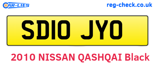 SD10JYO are the vehicle registration plates.