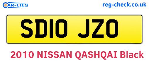 SD10JZO are the vehicle registration plates.