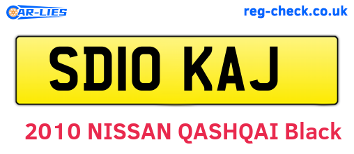 SD10KAJ are the vehicle registration plates.