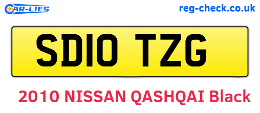 SD10TZG are the vehicle registration plates.