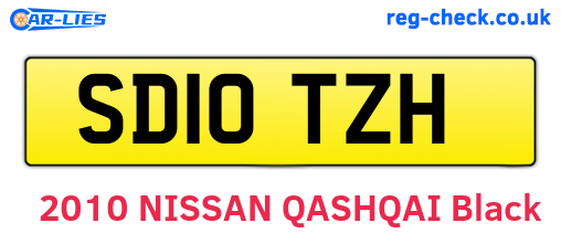 SD10TZH are the vehicle registration plates.