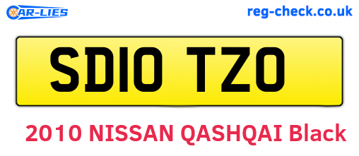 SD10TZO are the vehicle registration plates.