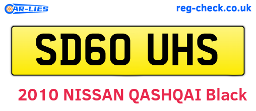 SD60UHS are the vehicle registration plates.