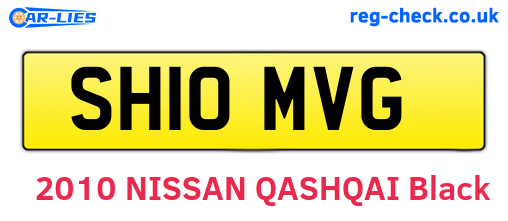 SH10MVG are the vehicle registration plates.