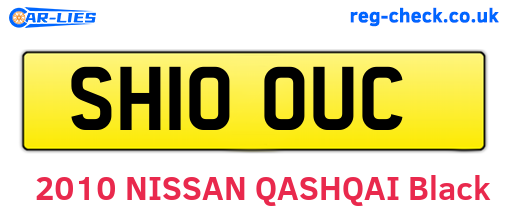 SH10OUC are the vehicle registration plates.